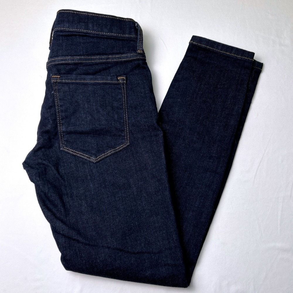 Banana Republic Low Rise Sculpt Skinny Jeans Dark Wash Size 25/0P Stretch Casual